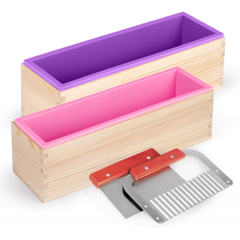 Soap Making Diy Kit - 1 Pieces42Ounce soap mold with wooden