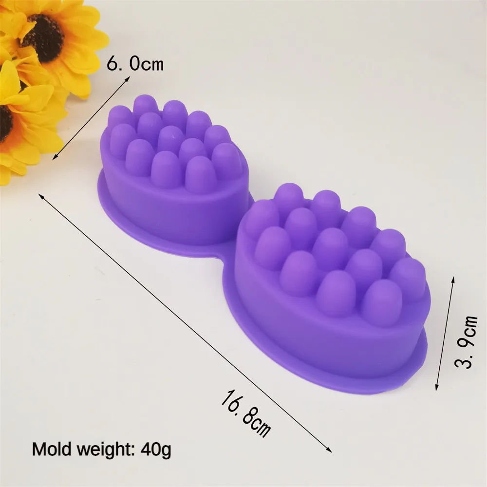 2 Hole Silicone Soap Mold Oval - Soap Making Kit For Beginners ulasan dan harga
