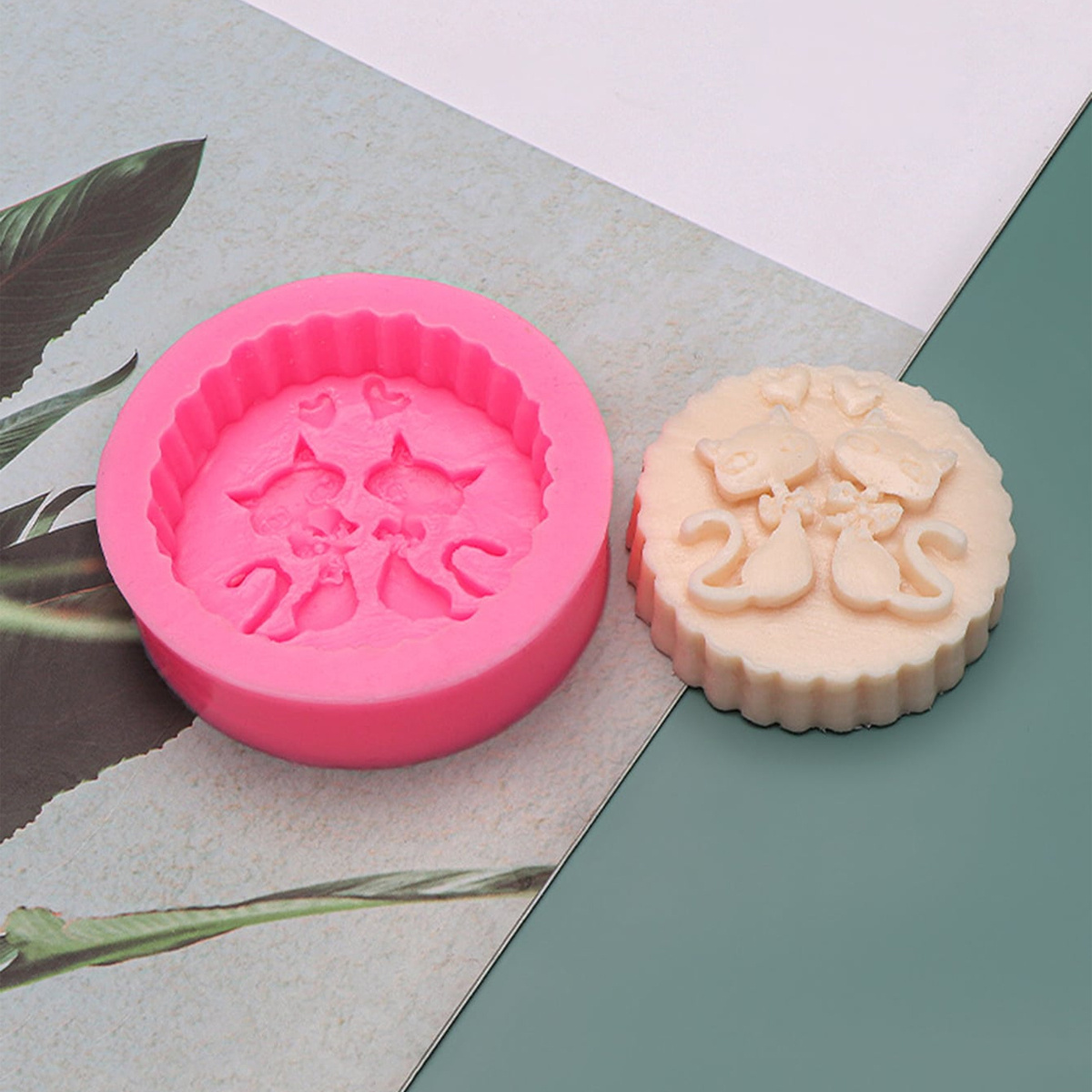 1-Piece Silicone Cat Soap Mold - Soap Making Instructions ulasan dan harga