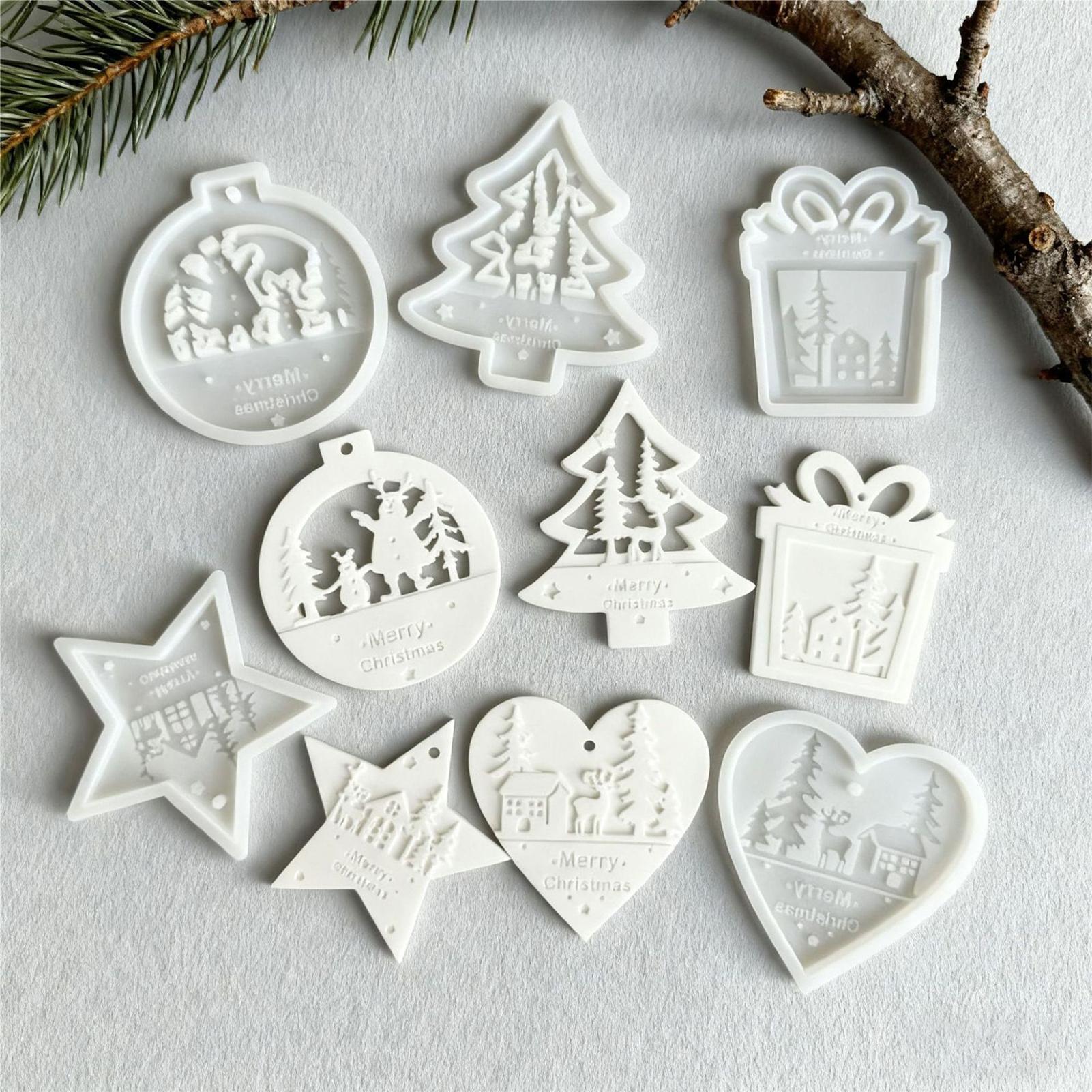 5Pcs Christmas Silicone Molds  - Soap Making Kit For Beginners ulasan dan harga