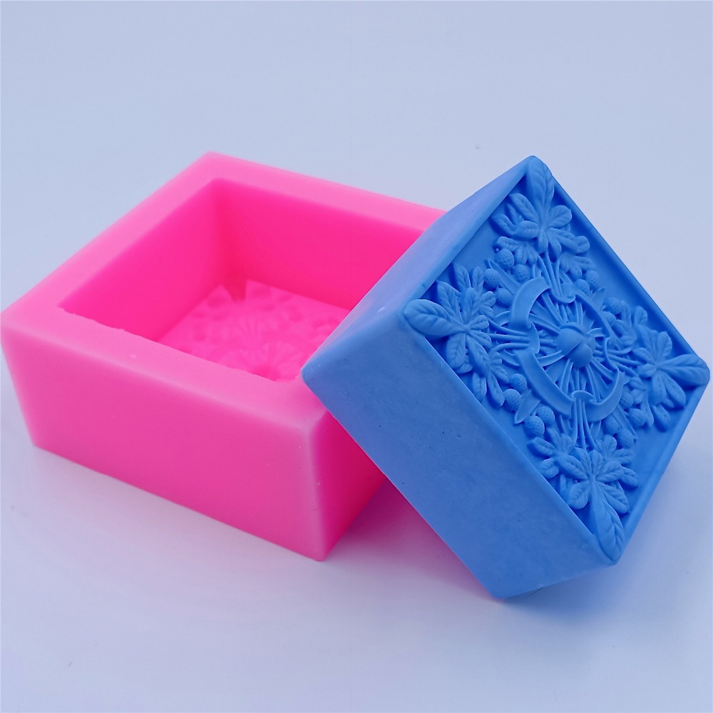 Square Design Soap Molds Flowe - Soap Making Instructions ulasan dan harga
